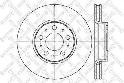 Stellox 6020-4841V-SX тормозной диск на VOLVO XC70 CROSS COUNTRY