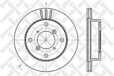 Stellox 6020-5205V-SX тормозной диск на SUZUKI SWIFT II седан (AH, AJ)