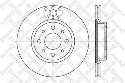 Stellox 6020-9921V-SX тормозной диск на FIAT PUNTO (188)