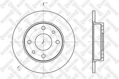 Stellox 6020-9922-SX тормозной диск на FIAT TIPO (160)