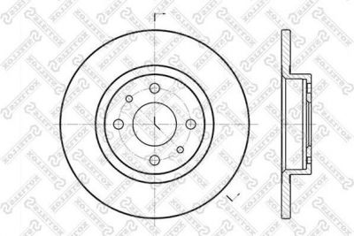Stellox 6020-9932-SX тормозной диск на FIAT BRAVA (182)