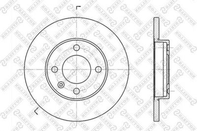 Stellox 6020-9933-SX тормозной диск на AUDI 80 (81, 85, B2)