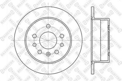 Stellox 6020-9938-SX тормозной диск на SAAB 900 II купе