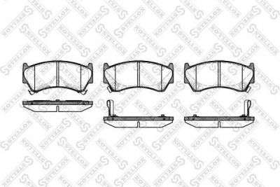 Stellox 603 012B-SX комплект тормозных колодок, дисковый тормоз на NISSAN ALMERA I (N15)