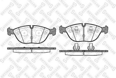 STELLOX КОМПЛЕКТ ТОРМОЗНЫХ КОЛОДОК, ДИСКОВЫЙ ТОРМОЗ (608 000B-SX)