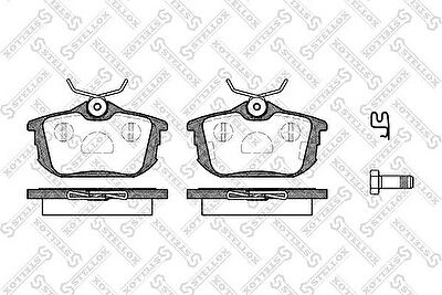 STELLOX КОМПЛЕКТ ТОРМОЗНЫХ КОЛОДОК, ДИСКОВЫЙ ТОРМОЗ (616 012-SX)