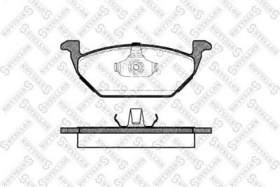 Stellox 644 000-SX комплект тормозных колодок, дисковый тормоз на SKODA OCTAVIA (1U2)