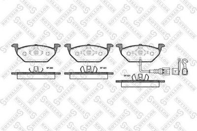 STELLOX КОМПЛЕКТ ТОРМОЗНЫХ КОЛОДОК, ДИСКОВЫЙ ТОРМОЗ (644 021B-SX)
