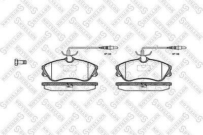 STELLOX КОМПЛЕКТ ТОРМОЗНЫХ КОЛОДОК, ДИСКОВЫЙ ТОРМОЗ (645 004B-SX)