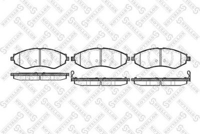 STELLOX КОМПЛЕКТ ТОРМОЗНЫХ КОЛОДОК, ДИСКОВЫЙ ТОРМОЗ (656 022-SX)