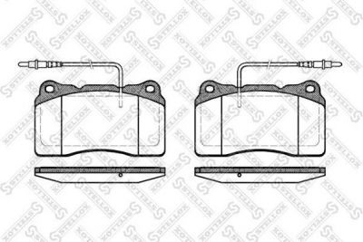 STELLOX КОМПЛЕКТ ТОРМОЗНЫХ КОЛОДОК, ДИСКОВЫЙ ТОРМОЗ (677 014B-SX)