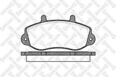STELLOX КОМПЛЕКТ ТОРМОЗНЫХ КОЛОДОК, ДИСКОВЫЙ ТОРМОЗ (688 000-SX)