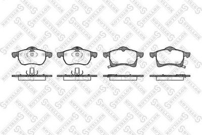 Stellox 694 002BL-SX комплект тормозных колодок, дисковый тормоз на OPEL ASTRA G универсал (F35_)