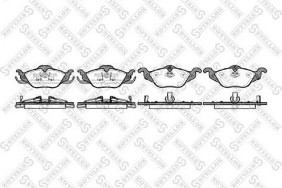 STELLOX КОМПЛЕКТ ТОРМОЗНЫХ КОЛОДОК, ДИСКОВЫЙ ТОРМОЗ (695 002B-SX)