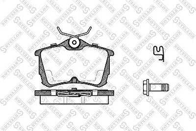 STELLOX КОМПЛЕКТ ТОРМОЗНЫХ КОЛОДОК, ДИСКОВЫЙ ТОРМОЗ (706 002B-SX)