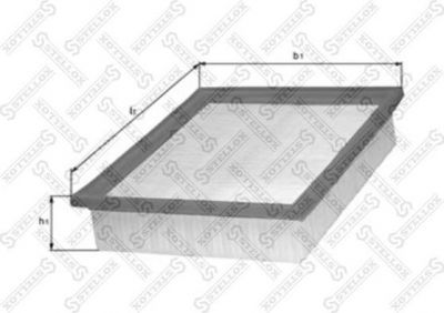 Stellox 71-01257-SX воздушный фильтр на PEUGEOT 206 седан