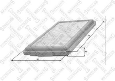 Stellox 71-01286-SX воздушный фильтр на TOYOTA AVENSIS (T25_)