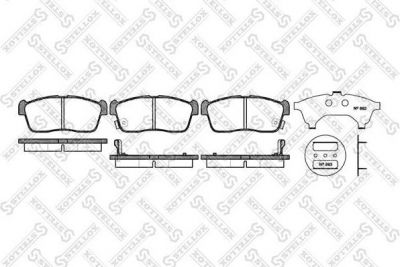 STELLOX КОМПЛЕКТ ТОРМОЗНЫХ КОЛОДОК, ДИСКОВЫЙ ТОРМОЗ (737 000B-SX)