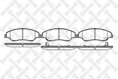 Stellox 750 002-SX комплект тормозных колодок, дисковый тормоз на KIA RETONA (CE)