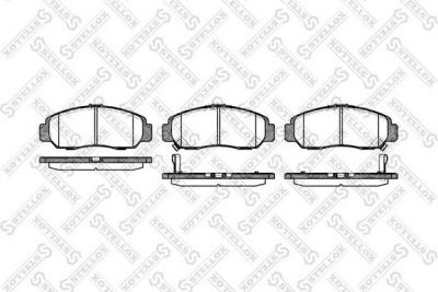 STELLOX КОМПЛЕКТ ТОРМОЗНЫХ КОЛОДОК, ДИСКОВЫЙ ТОРМОЗ (758 012-SX)