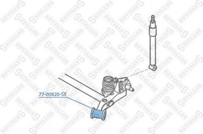 STELLOX 77-00820-SX_сайлентблок зад. балки левый+правый! (7700820SX)