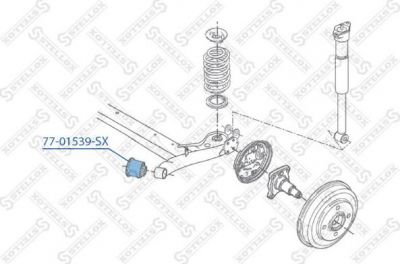 STELLOX 77-01539-SX_сайлентблок задней балки! Ford Fiesta (7701539SX)