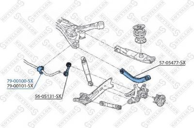 Stellox 79-00100-SX опора, стабилизатор на OPEL VECTRA C