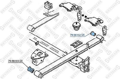 Stellox 79-98102-SX втулка, амортизатор на FIAT DUCATO фургон (230L)