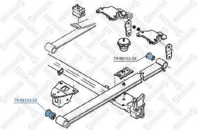 Stellox 79-98103-SX втулка, амортизатор на FIAT DUCATO фургон (230L)