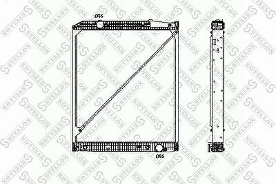 Stellox 81-03305-SX радиатор, охлаждение двигателя на MERCEDES-BENZ ACTROS MP2 / MP3