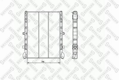 STELLOX Радиатор, охлаждение двигателя (81-03313-SX)