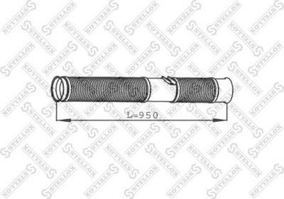 Stellox 82-01654-SX гофрированная труба, выхлопная система на SCANIA P,G,R,T - series