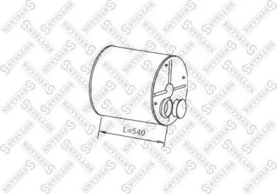 Stellox 82-03094-SX средний / конечный глушитель ог на DAF XF 95
