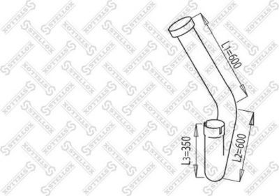 Stellox 82-03727-SX труба выхлопного газа на SCANIA 3 - series