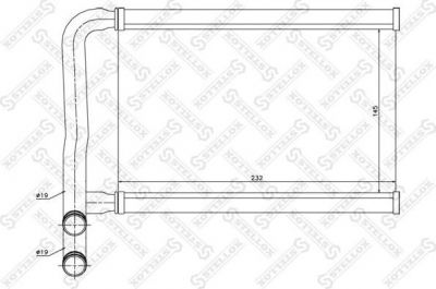 Stellox 82-05015-SX теплообменник, отопление салона на HYUNDAI ACCENT III седан (MC)