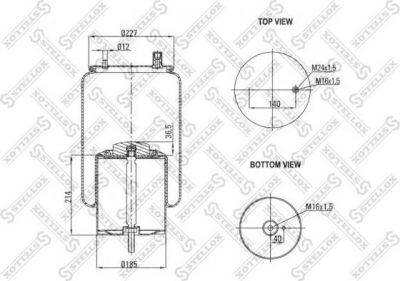 Stellox 84-00117-SX кожух пневматической рессоры на RENAULT TRUCKS Premium 2