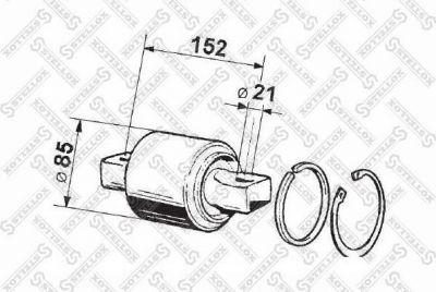 Stellox 84-12010-SX ремонтный комплект, рычаг подвески на DAF F 2500