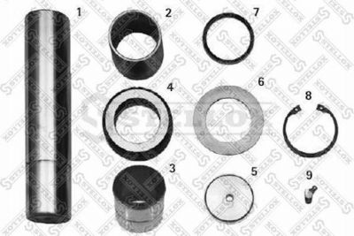 STELLOX Ремкомплект, шкворень поворотного кулака (84-16054-SX)