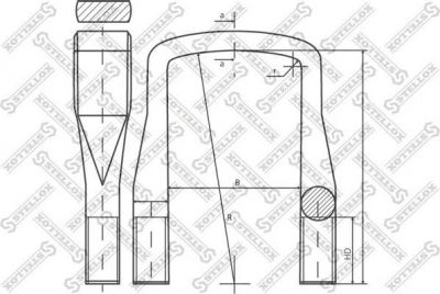 Stellox 84-64201-SX стремянка рессоры на MERCEDES-BENZ MK