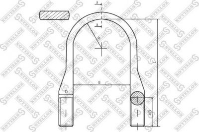 Stellox 84-64203-SX стремянка рессоры на MERCEDES-BENZ T2/L