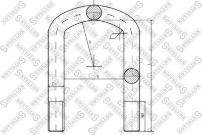 Stellox 84-64208-SX стремянка рессоры на MERCEDES-BENZ MK