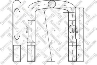 Stellox 84-64264-SX стремянка рессоры на MAN F 90