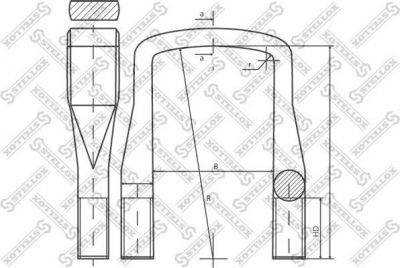 Stellox 84-64268-SX стремянка рессоры на MERCEDES-BENZ NG