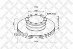 Stellox 85-00710-SX тормозной диск на MAN L 2000