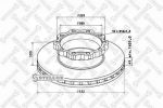 Stellox 85-00713-SX тормозной диск на MAN TGA