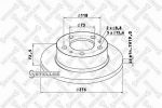Stellox 85-00719-SX тормозной диск на IVECO DAILY III c бортовой платформой/ходовая часть