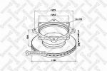 Stellox 85-00733-SX тормозной диск на VOLVO FL 6
