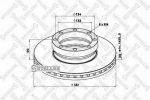 Stellox 85-00760-SX тормозной диск на VOLVO FL 6