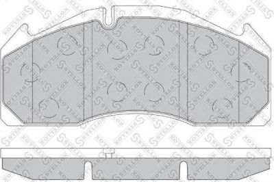 STELLOX КОМПЛЕКТ ТОРМОЗНЫХ КОЛОДОК, ДИСКОВЫЙ ТОРМОЗ (85-01423-SX)