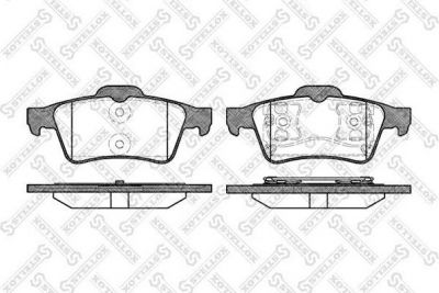 Stellox 853 000BL-SX комплект тормозных колодок, дисковый тормоз на RENAULT MEGANE II (BM0/1_, CM0/1_)